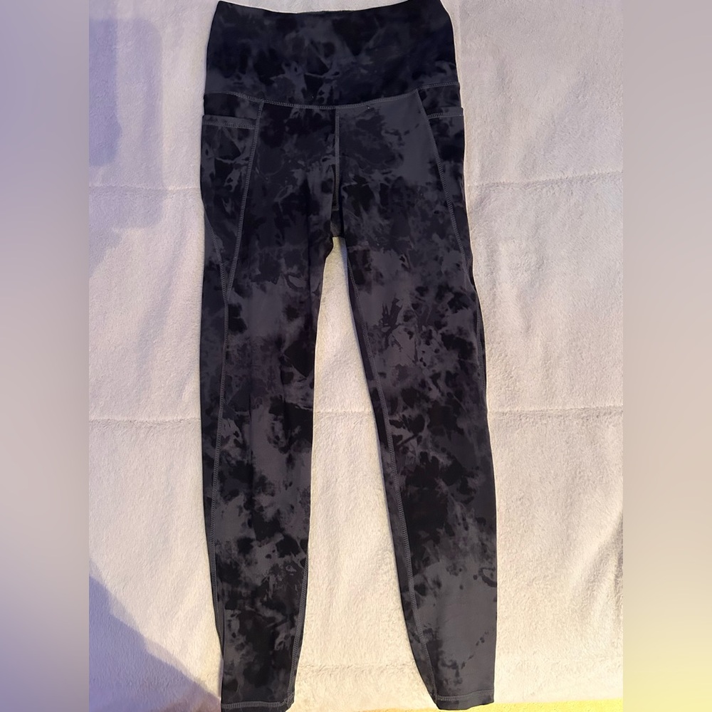 Grey and black leggings small